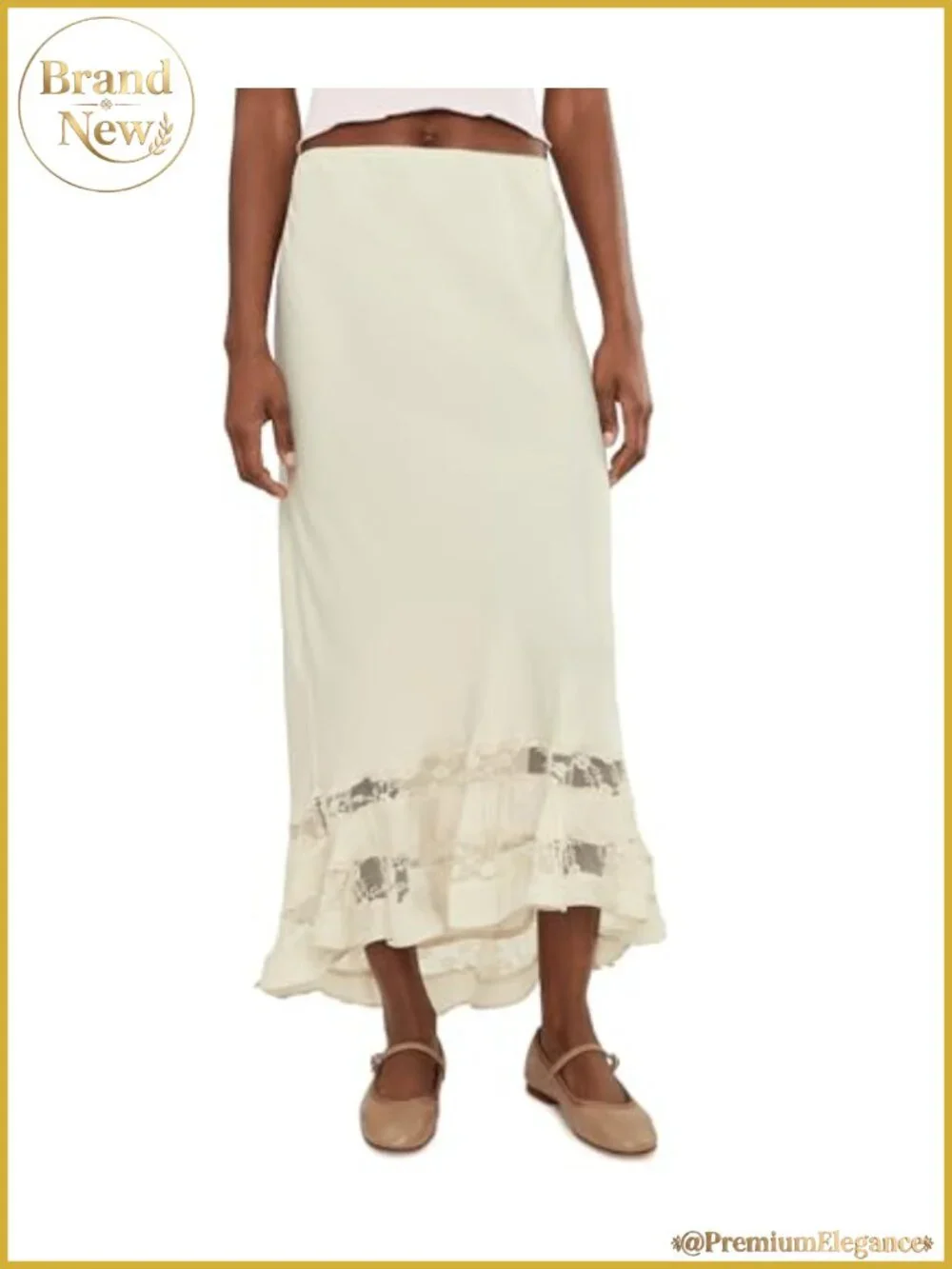 Free People Silk Half Slip Skirt Maxi Lingerie